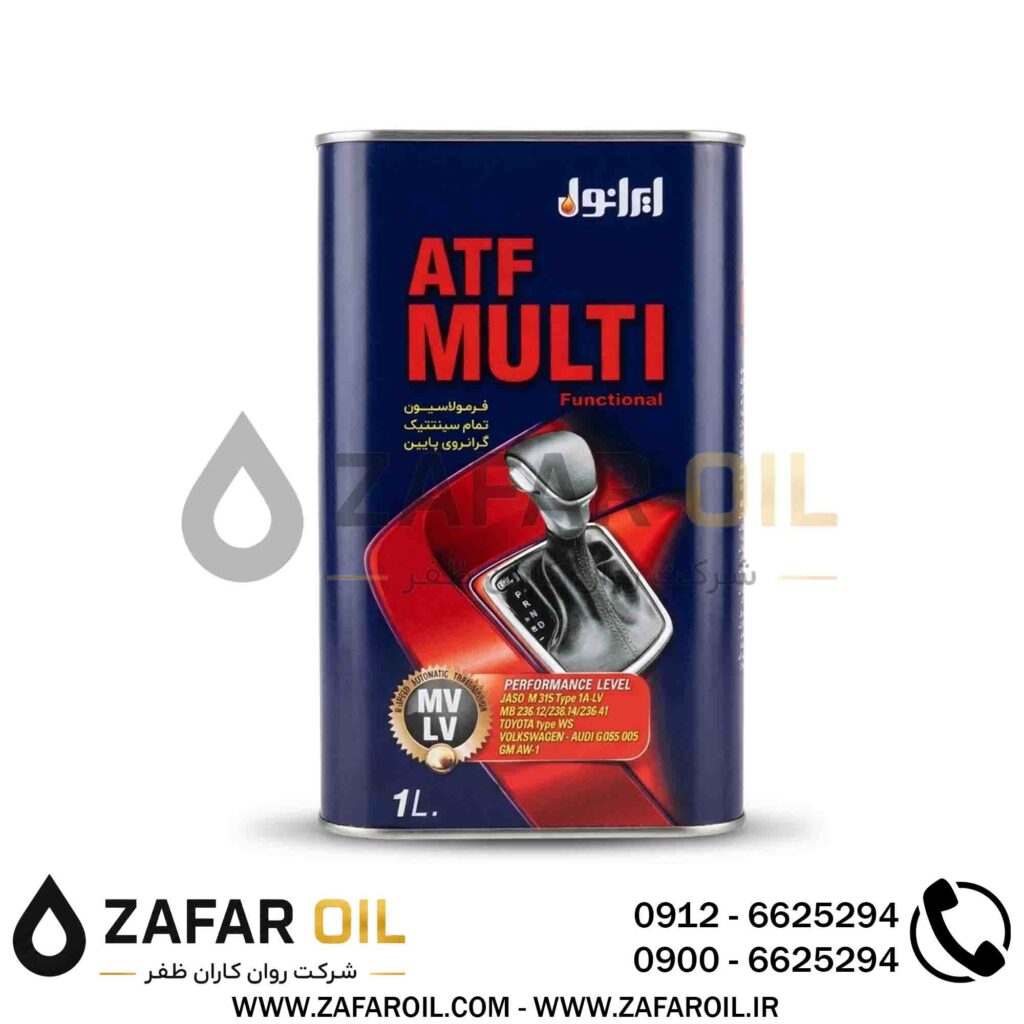 روغن گیربکس ایرانول ATF Multi فلزی 1 لیتری