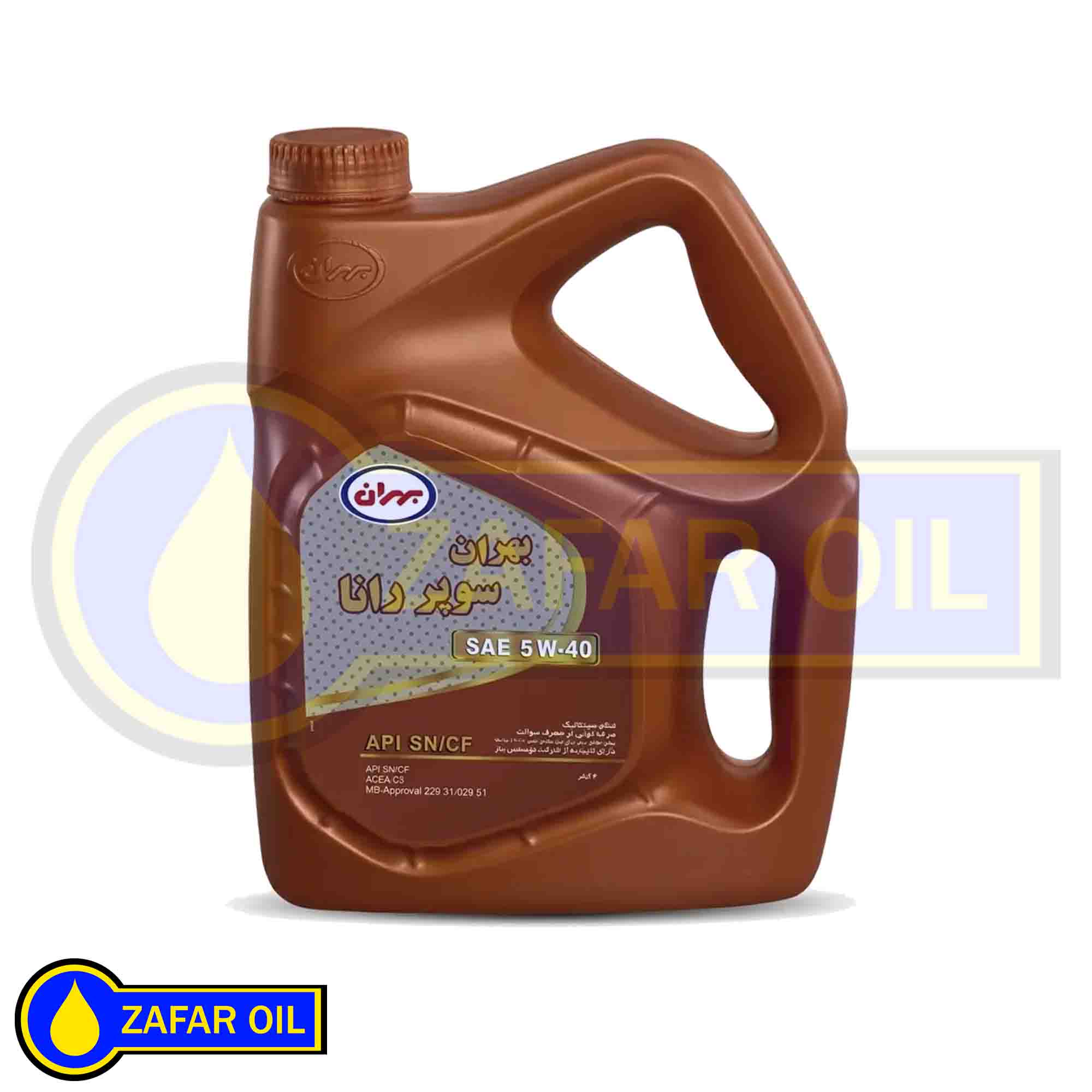 7 - روغن موتور بهران سوپر رانا 5 لیتری 5W-40 SN روغن موتور بهران سوپر رانا 5 لیتری 5W-40 SN - تصویر 1