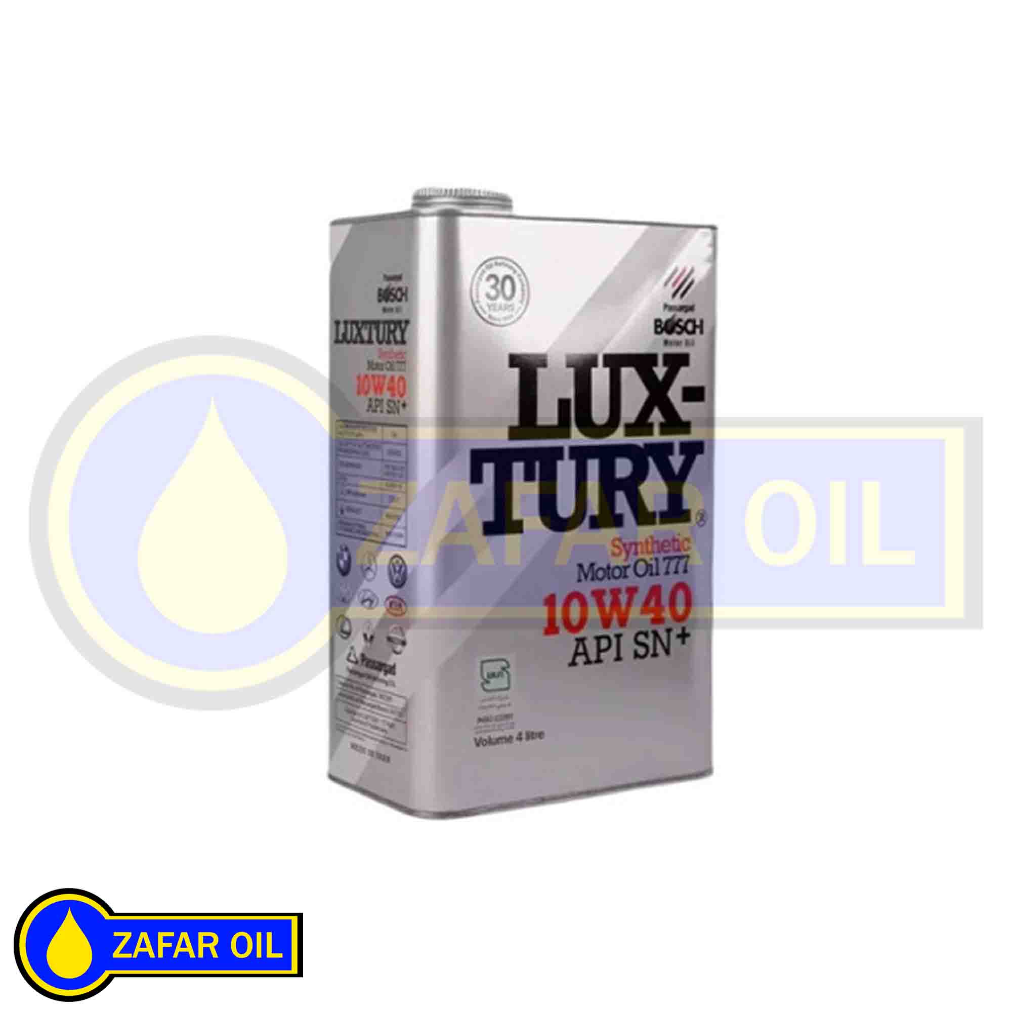 7 - روغن موتور بوش مدل لاکچری SN Plus حجم 4 لیتر (10w-40) روغن موتور بوش مدل لاکچری SN Plus حجم 4 لیتر (10w-40) - تصویر 1