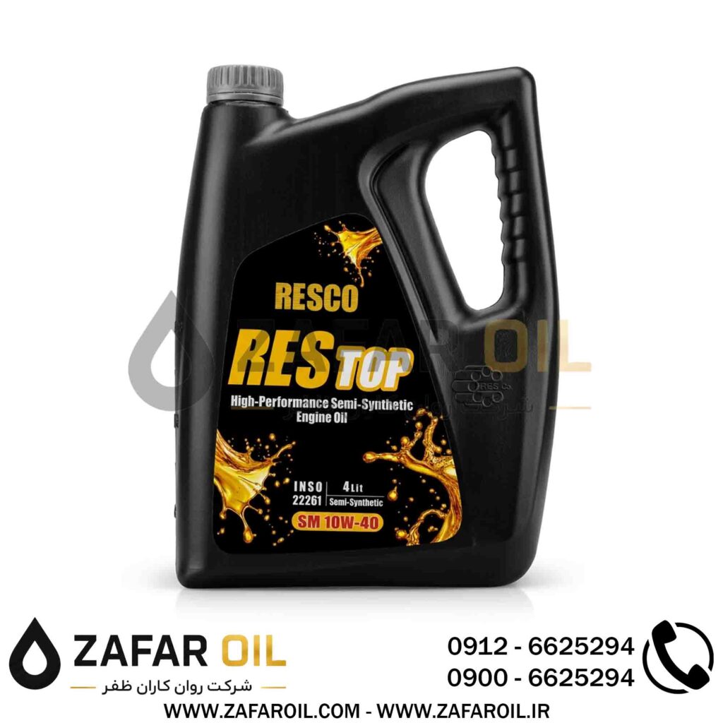 روغن موتور ایرانول رسکو 10W-40 چهار لیتری