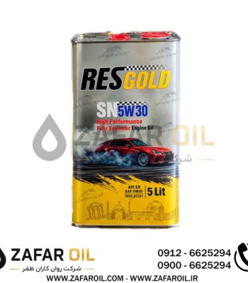 روغن موتور ایرانول رسکو 5w30 sn پنج لیتری
